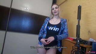 พี่ชายของเสนอของเขาน้องสาวจะได้รับเงินบางส่วกับช่วยของร่างกายเธอ! Creampie จิ๋มสองครั้ง!