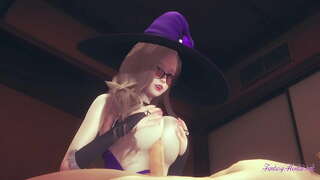 Genshin ผลกระทบ Hentai-ประเด็นของมุมมองลิซ่า titjob blowjob และปั