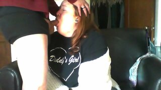 રફ કમ મારા મોં માં મોટા લોડ